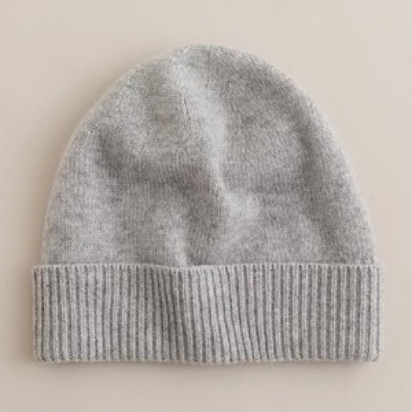 gray cashmere hat